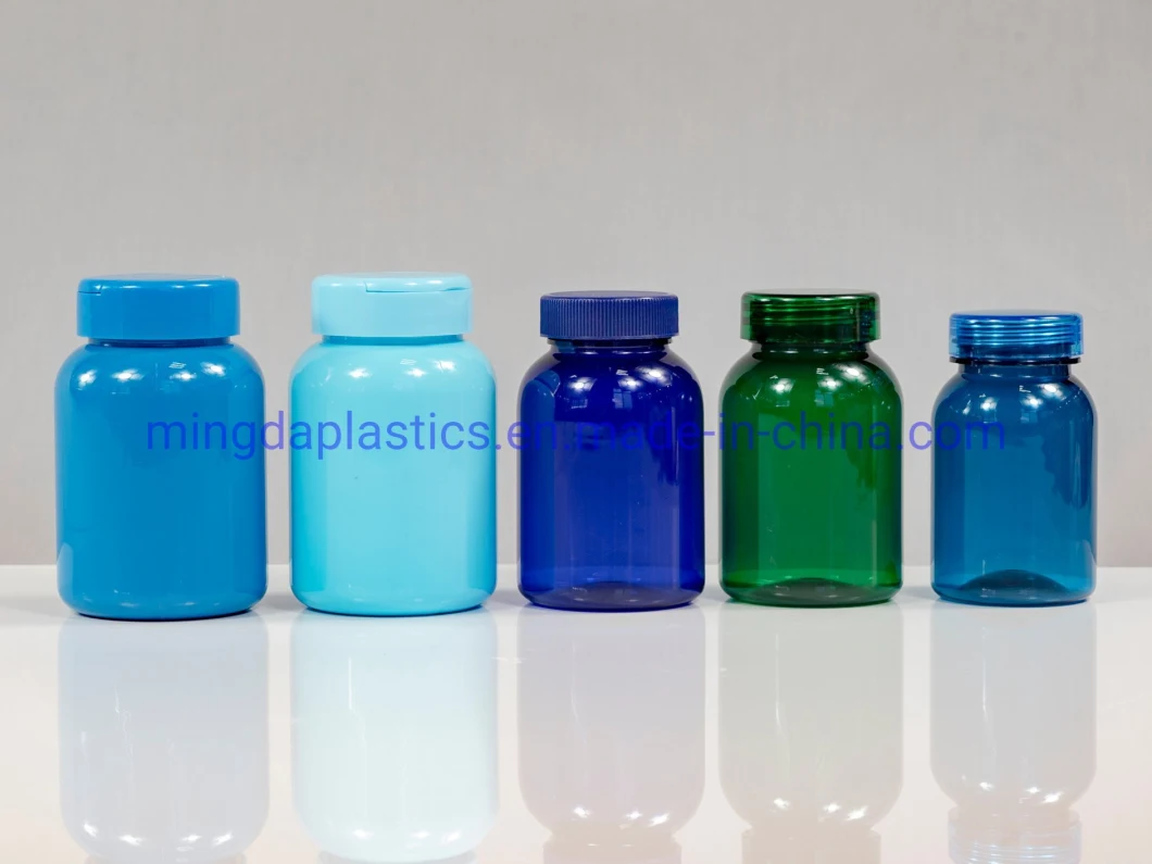 Pet 120ml Plastic Healthcare Products Packaging Colorful Small Bottle Factory with Flip Top Cap