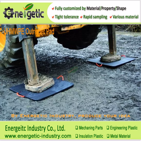 Suporte de perna de guindaste para serviço pesado e leve personalizado e almofadas de plástico estabilizador UHMWPE/almofada de macaco UHMWPE/HDPE/almofada de guindaste